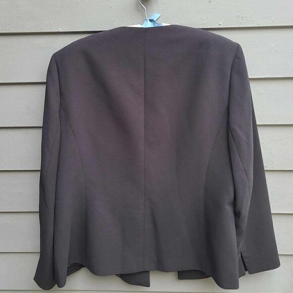 Kasper Black Open Front Jacket size 18W - Picture 4 of 9